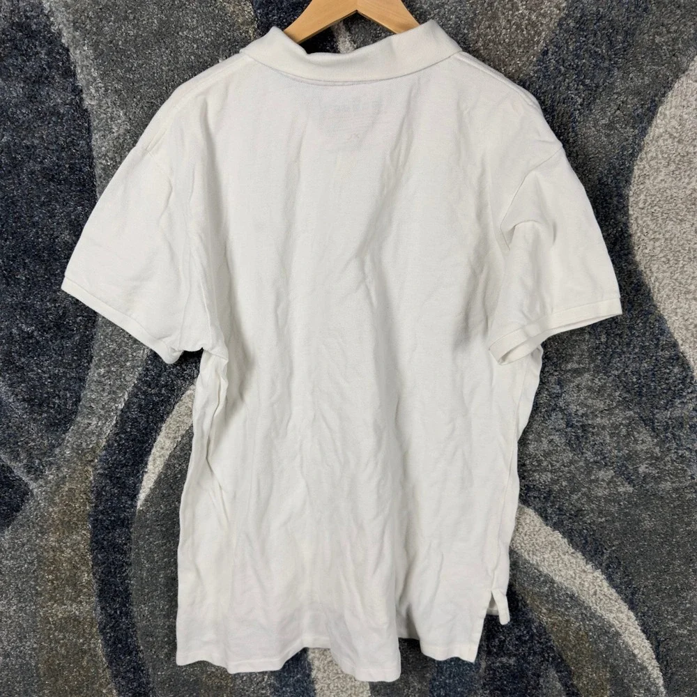 Polo Jeans Company Ralph Lauren Polo Shirt Mens‎ XL White Excellent Pique Logo